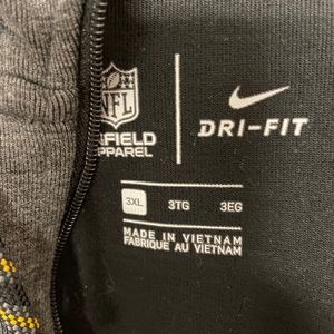 Nike Steeler Zip up Hoodie sweatshirt size 3xl